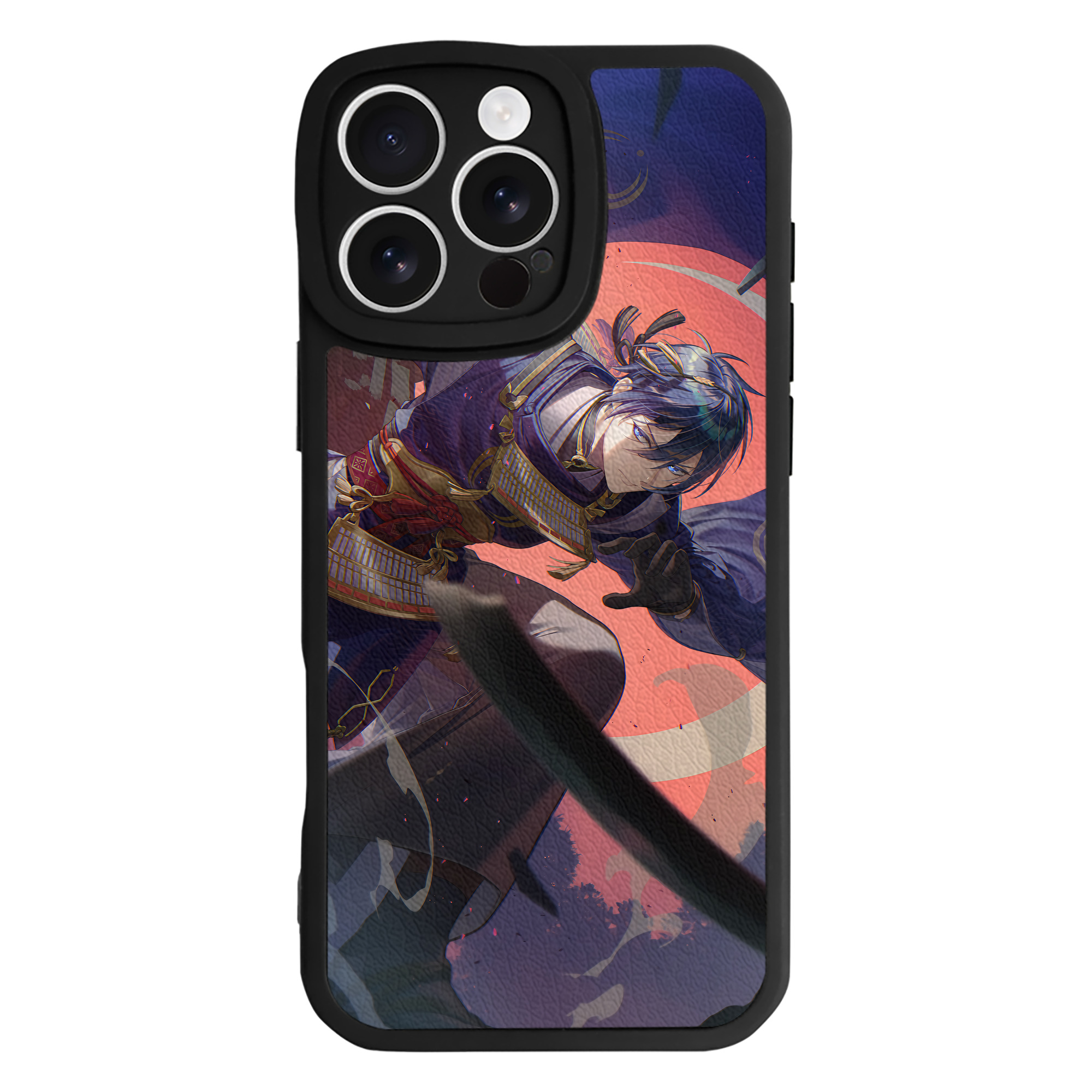 （画像用） 刀剣乱舞 Touken Ranbu 【iPhone 16シリーズ対応】シリコンスマホケース（レザー調） 材質：シリコン